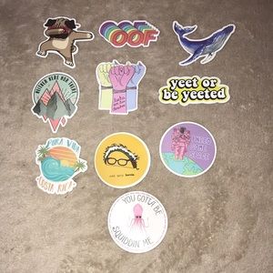 Stickers 2-3” random bundle of 10 New